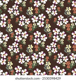 Watercolor floral seamless pattern for background, fabric, textile, fashion, wallpaper, wedding, banner, sticker, decoration etc