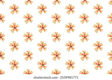 Modelo de fundo de padrão sem costura floral aquarela. Fundo de padrão sem emenda botânica
