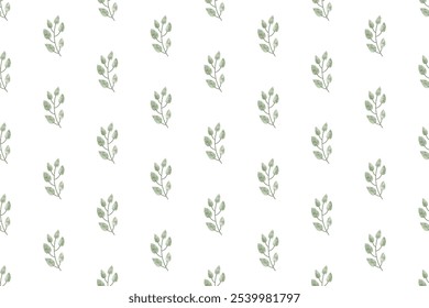 Plantilla de fondo de patrón sin fisuras florales de acuarela. Fondo de patrón transparente botánico