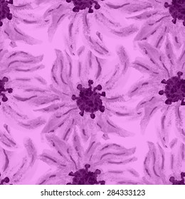 Watercolor floral seamless pattern. Background for web pages, wedding invitations, save the date cards