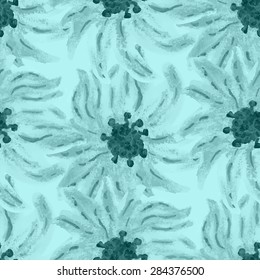 Watercolor floral seamless pattern. Background for web pages, wedding invitations, save the date cards