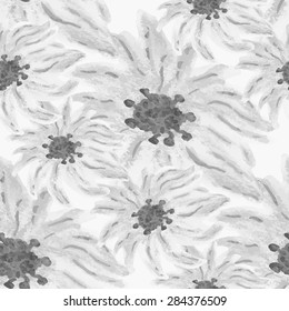 Watercolor floral seamless pattern. Background for web pages, wedding invitations, save the date cards