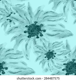Watercolor floral seamless pattern. Background for web pages, wedding invitations, save the date cards