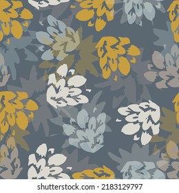 Watercolor floral seamless pattern. Hand painted design template. Design for cover, fabric, textile, wrapping paper .
