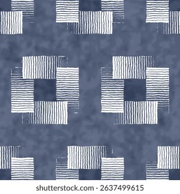 Watercolor Floral Square Dot Pattern