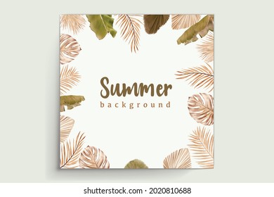 watercolor floral summer wedding invitation card set