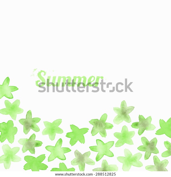 Watercolor Floral Vector Background Patterns Wallpaper Stock