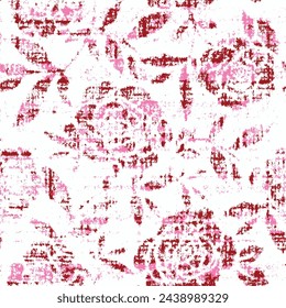 Watercolor floral vintage pink roses seamless pattern with flowers. Floral design.Romantic wedding background.Bright summer seamless pattern. Botanical wallpaper. Can be used for any kind of design