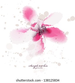 Watercolor flower
