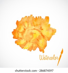watercolor, flower