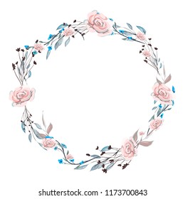watercolor flower arrangements, wreath decorating design. greeting cards banner print invitation.