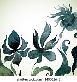 watercolor flower background