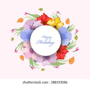 Watercolor Flower background