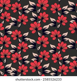 Watercolor Flower background.  Liberty style. fabric, covers, manufacturing, wallpapers, print, gift wrap.