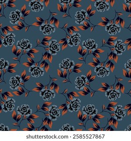 Watercolor Flower background.  Liberty style. fabric, covers, manufacturing, wallpapers, print, gift wrap.
