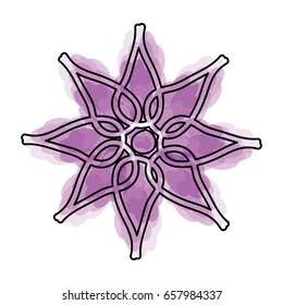 watercolor flower cartoon vector