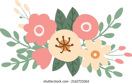 Watercolor Flower Clipart Watercolor Floral Clip Stock Vector (Royalty ...