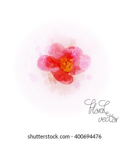Watercolor flower design