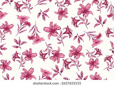 watercolor flower design vector hand drawn