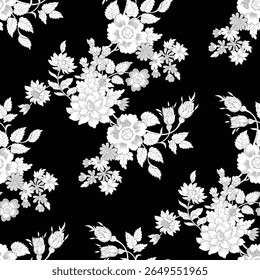 Flor de acuarela sin patrón. Diseño colorido brillante para la tela, el Fondo de pantalla, el papel del regalo, el etc.
