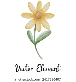Acuarela de flor para primavera