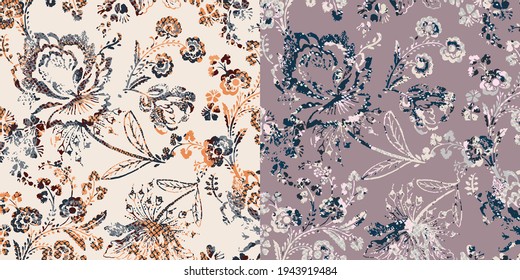 Watercolor Flower background.  Liberty style. fabric, covers, manufacturing, wallpapers, print, gift wrap.