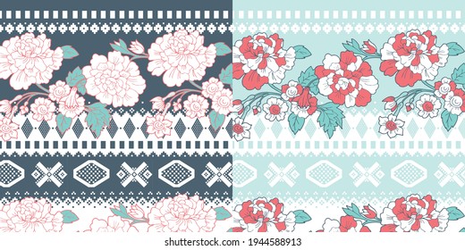 Watercolor Flower background.  Liberty style. fabric, covers, manufacturing, wallpapers, print, gift wrap.