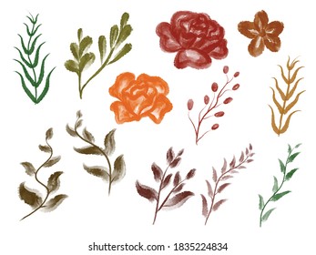 watercolor flower use on greeting cards, frames, mugs, shopping bags, wall art, phone boxes, wedding invitations, stickers, decorations, and t-shirts.
