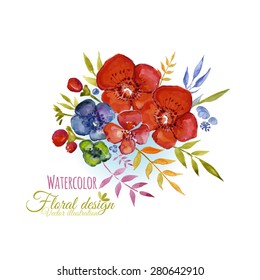 Watercolor flowers