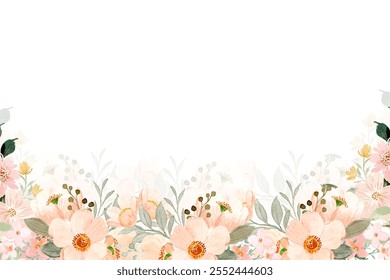 watercolor flowers background for design