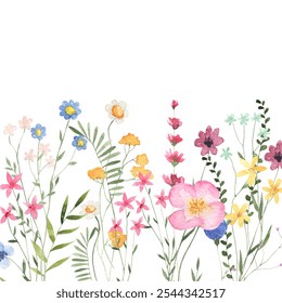 Watercolor flowers background for design. Vector design illustration. for banner, wedding card.