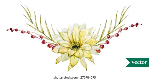 watercolor flowers   element