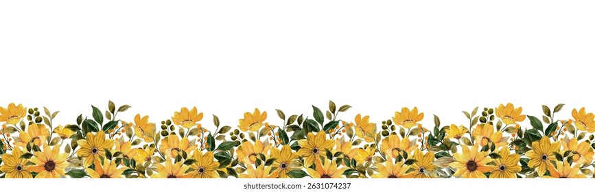 Watercolor flowers frame background for design. Floral border frame card template. Vector design illustration. for banner, wedding card.