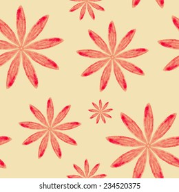 Watercolor flowers pattern