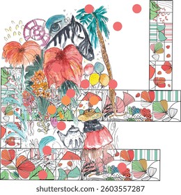 Watercolor flowers pattern design.Design for  textile, scarf, texture and fashion. 