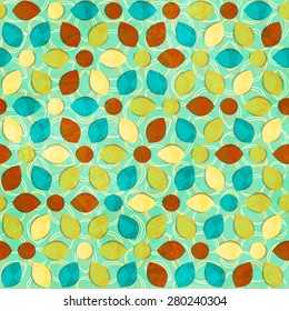 watercolor flowers seamless pattern