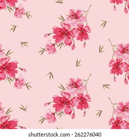 Watercolor flowers seamless pattern. Suitable for packaging and wrapping paper. Handmade.