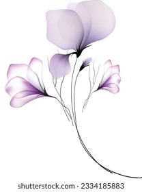 Watercolor flowers template invitation  illustrations Flowers background illustration art watercolor print art Vector