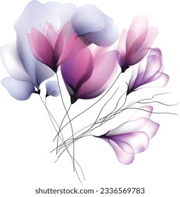 Watercolor flowers template invitation  illustrations Flowers background illustration art watercolor print art Vector