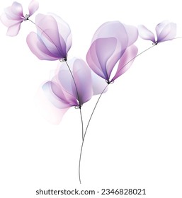 Watercolor flowers template invitation  illustrations Flowers background illustration art watercolor print art Vector