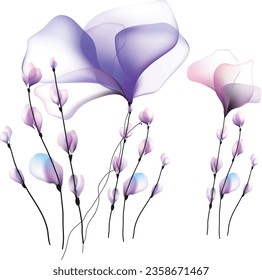 Watercolor flowers template invitation illustrations Flowers background illustration art watercolor print art  vector