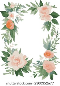 vector de flores acuarelas. listo para usar.