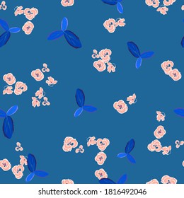 watercolor flowers.digital vector illustration.seamless pattern
