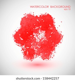 watercolor flower,vector