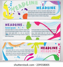 Watercolor Flyer Template - Vector Illustration, Graphic Design, Editable For Your Design   