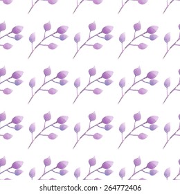 Watercolor foliage seamless pattern.Seamless pattern can be used for wallpaper, pattern fills, web page background,surface textures.
