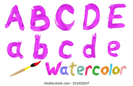Watercolor font