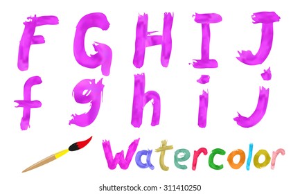 Watercolor font