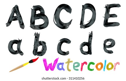 Watercolor font