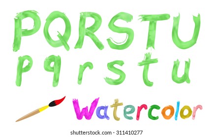 Watercolor font